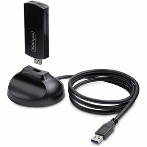 StarTech.com Wi-Fi 6E USB Adapter/Dongle, For Desktop/Laptop PC, Wireless NIC Up To 2402Mbps, WiFi 2.4/5/6GHz Network, 802.11ax StarTech.com Wi-Fi 6E USB Adapter/Dongle, For Desktop/Laptop PC, Wireless NIC Up To 2402Mbps, WiFi 2.4/5/6GHz Network, 802.11ax